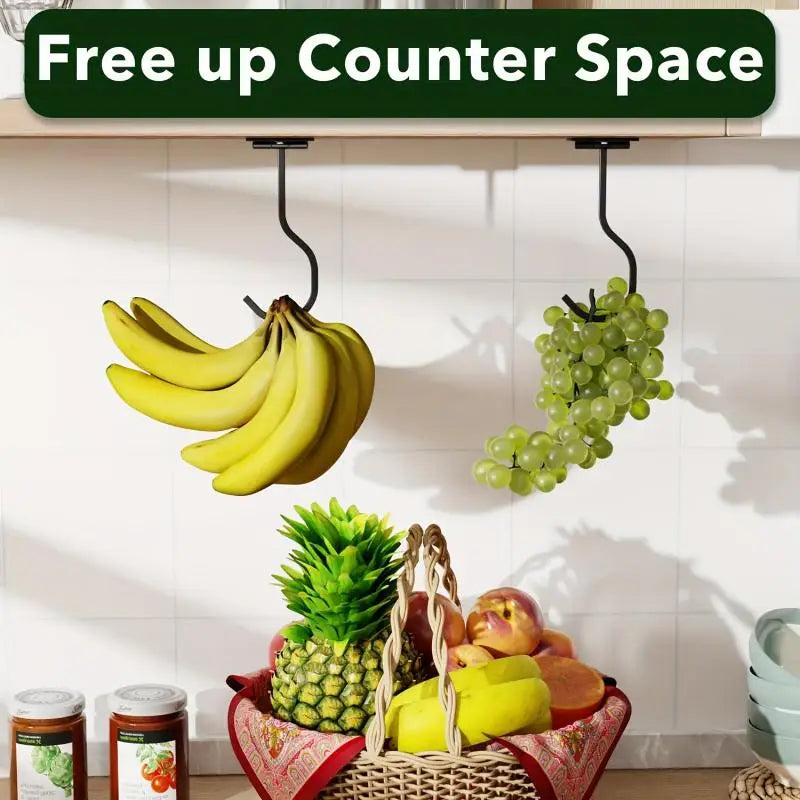 Under Banana Hook Can Be Fixed Screws Metal Multi-purpose Keep Qme