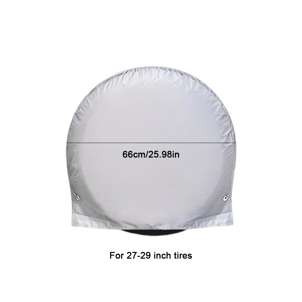 Automotive Wheel Protector UV Resistant Car Wheel Cover Sun Protection Auto Tire Cover for Sun Rain Snow Tyre Protection Qme