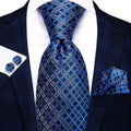 Hi-Tie Men's Ties Floral Paisley Handkerchief Cufflinks Tuxedo Accessories Classic Luxury Gift Ties For Party Dinner Wedding Qme N-3531