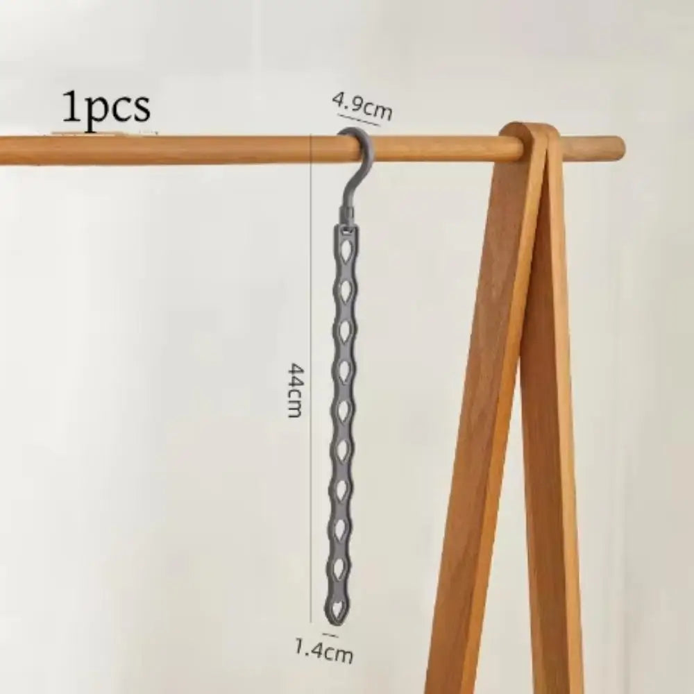 1PC Rotatable Porous Hanger Storage Rack Household Dormitory Clothes Brace Organizer Multi-Storey Balcony Hanger Storage Rack Qme