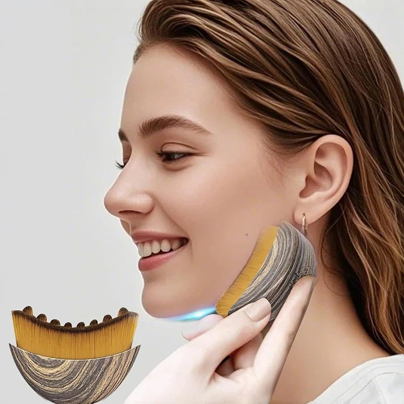 Sized Facial Lymphatic Drainage Brush Dry Brushing Tool Skin Qme