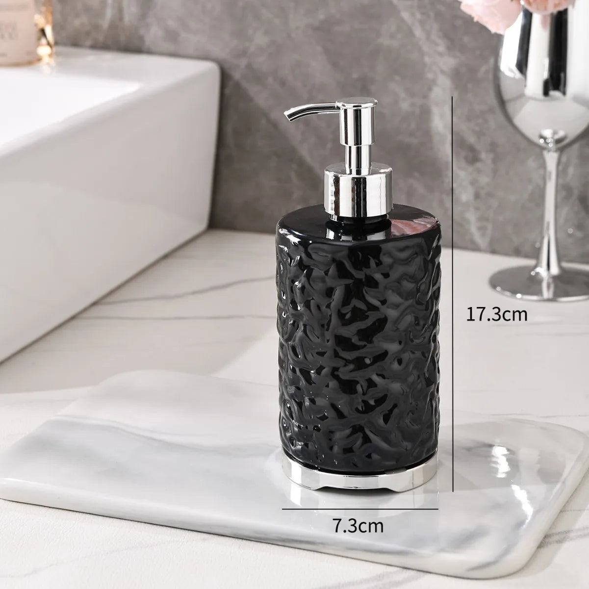 2-Piece Press-type Travel Dispenser Bottle Foaming Bathroom Shampoo