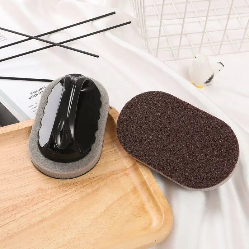 1pc With Handle Emery Sponge Rub Magic Rub, Suitable For Kitchen Countertops, Wash Pot Bottom Black Dirt, Wipe Chopping Board Qme