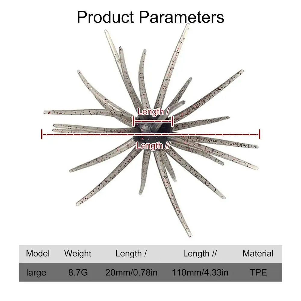 Fishing Lures Realistic Beginner Friendly Soft Floating Simulation Sea Urchin Bait for Fresh Water Saltwater Lake River Sea Qme A