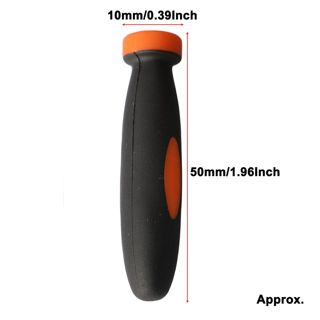 10Pcs Wood File Handle Rubber Files Handles Files Supplies 2.36Inch 3mm Hole Diameter Wood File Handle Workshop Equipment Qme