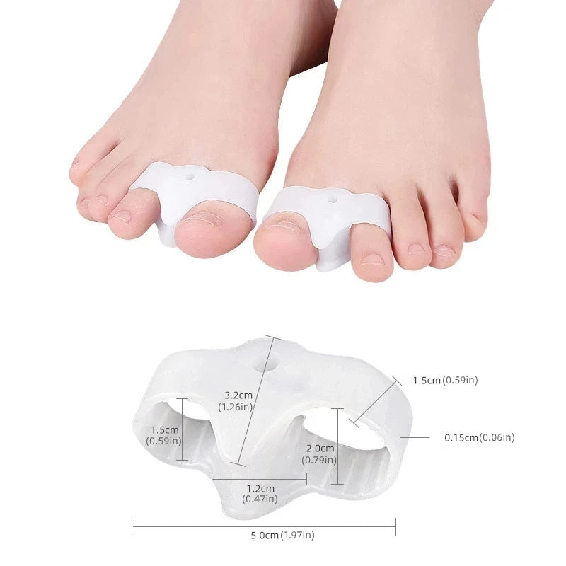 Silicone Gel Big Toe Separator Cushion Foot Buffer Protector Daily Qme