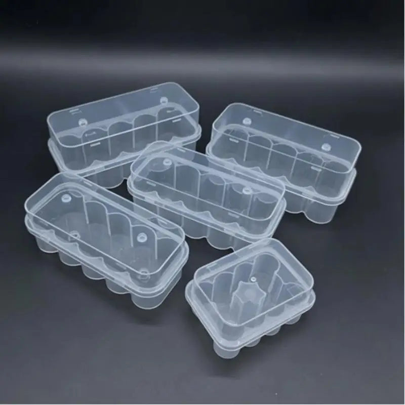 3/5/7/10ml Medicine Bottle Storage Box Plastic Transparent Plastic Vial Organizer Storage Case Cape Dispensing Boxes Qme
