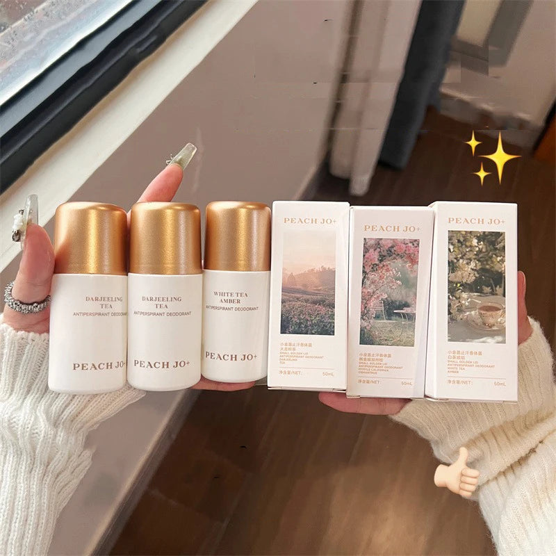 White Tea Long-lasting Deodorant Light Fragrance Antiperspirant Roll-on Perfume Stop Sweating Eliminate Odor Armpit Freshener Qme