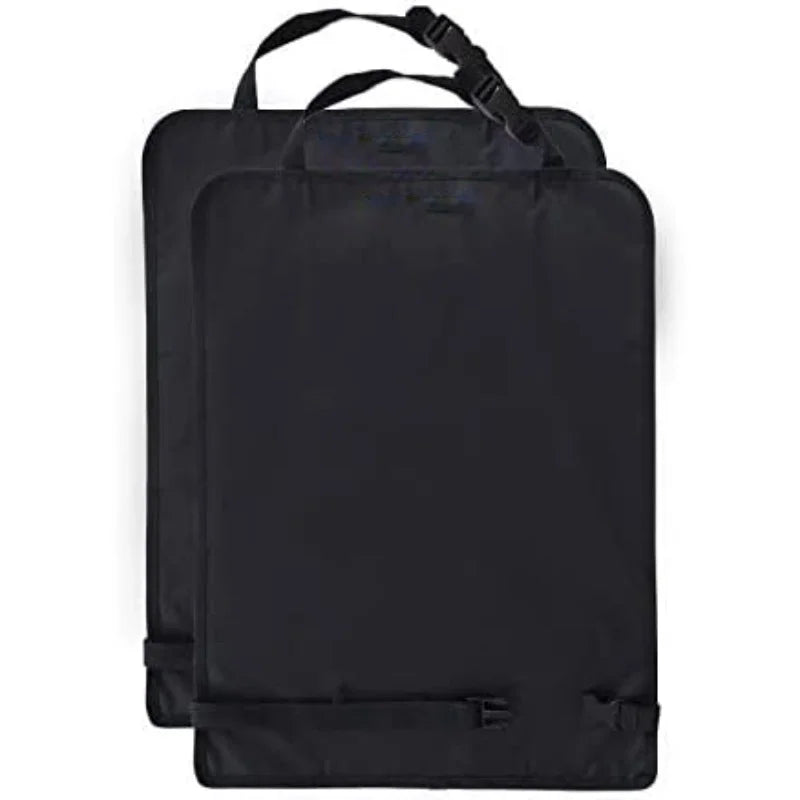 2pcs Car Back Seat Protector - Keep Your Upholstery Clean & Protected From Kids' Messes! Qme Black