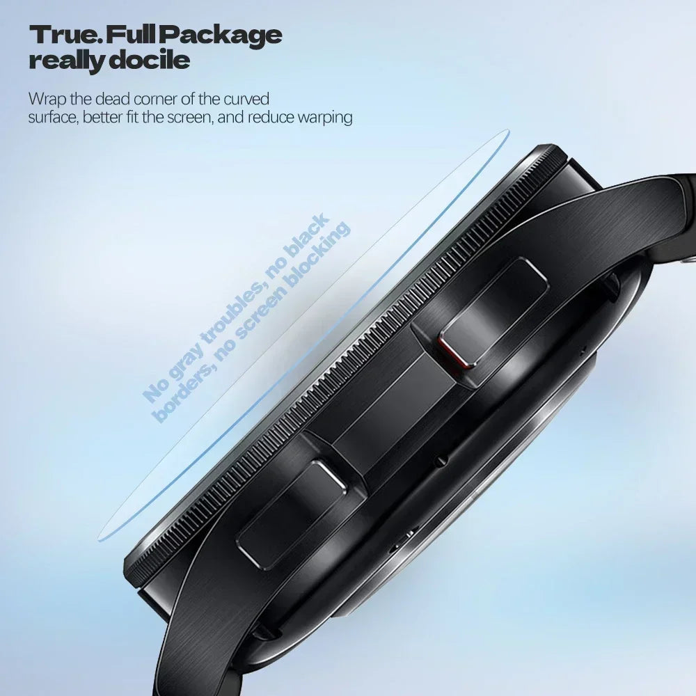 Tempered Glass for Samsung Galaxy Watch 6 40 44mm HD Screen Protector Film Anti-Scratch for 5Pro 45mm 6 Classic 43 47mm membrane Qme