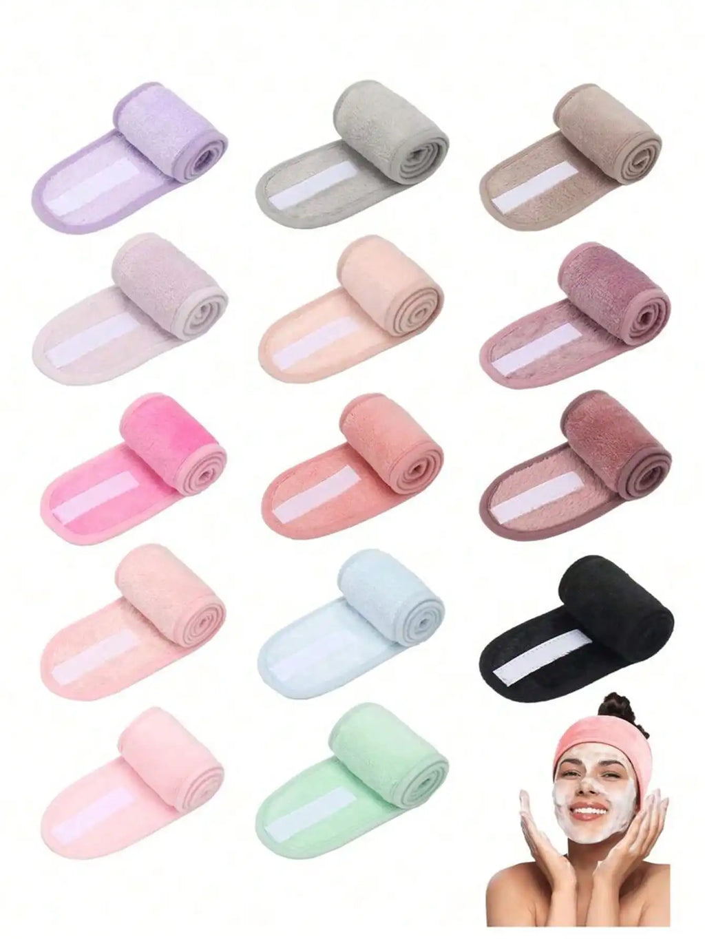 Adjustable Women's Spa Facial Headband Shower Makeup Hair Tie Qme