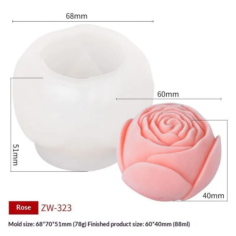 Flower Rice Cake Silicone Mold Non-stick Shape Mooncake Mung Bean Qme F