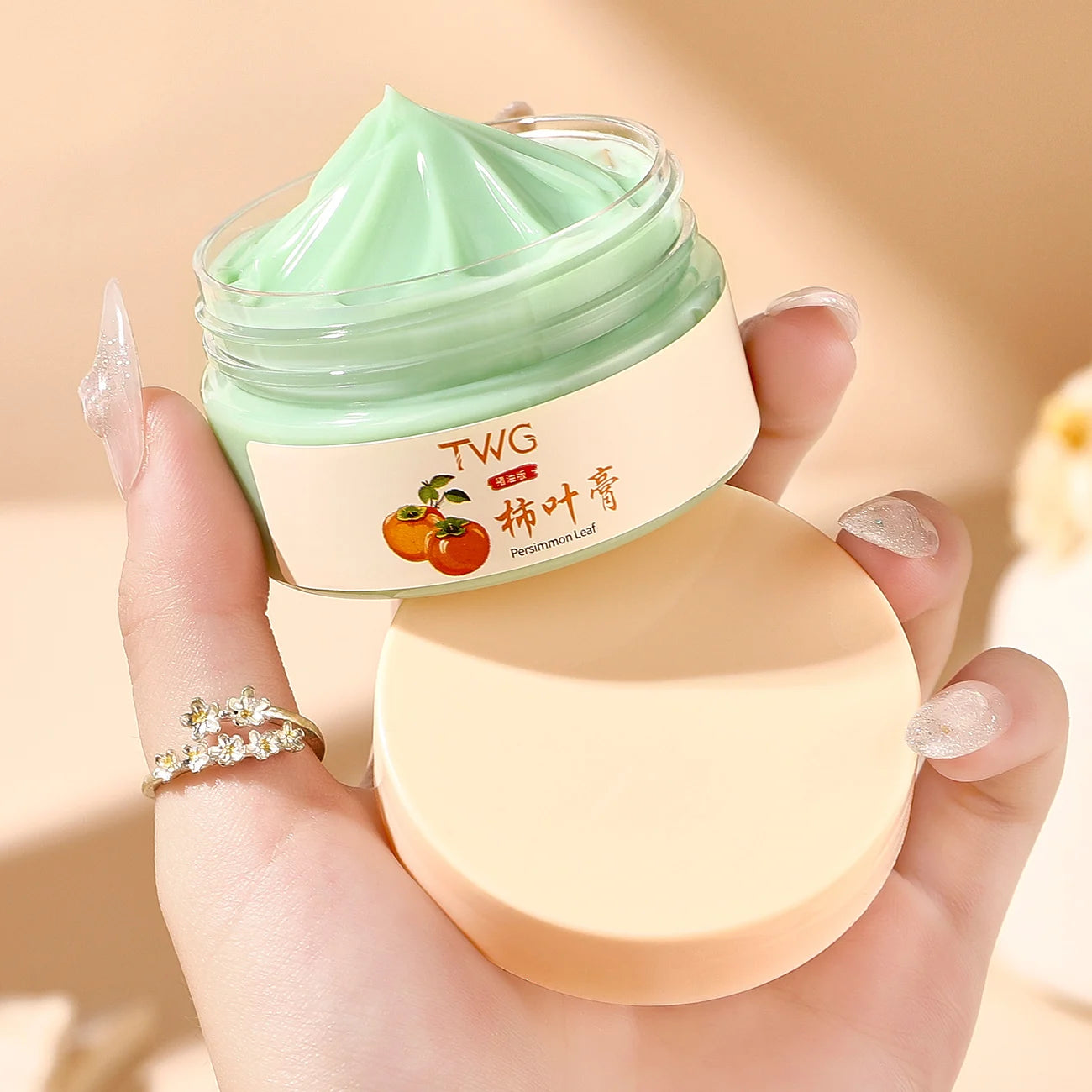 Moisturizing Persimmon Leaf Ointment Locking Water Replenishing Skin Qme