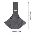 Pet Carrier Bag Breathable Portable Lightweight Carrying Sling Travel Qme Gray CN