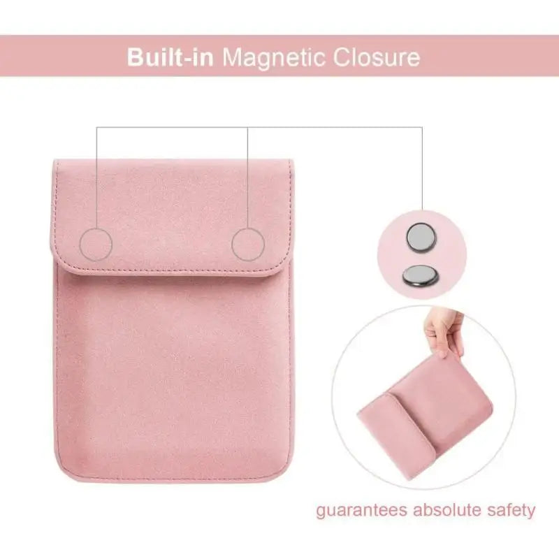 Matte Frosted Carrying Sleeve Magnetic Closure Soft Lining Dustproof Qme