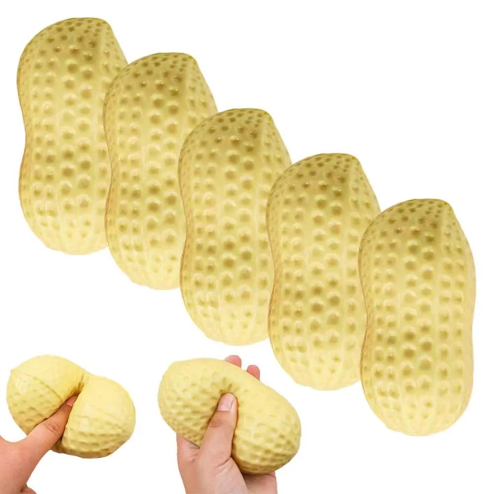 Simulated Peanut Squishy Toy Good Things Happen Stress Relief Soft Qme C