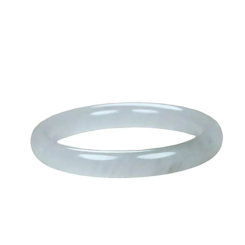 Natural Ice Ink Jade White Moonlight Jade Bracelet Grey Ice Emerald Color Women's Jewelry Wholesale Qme
