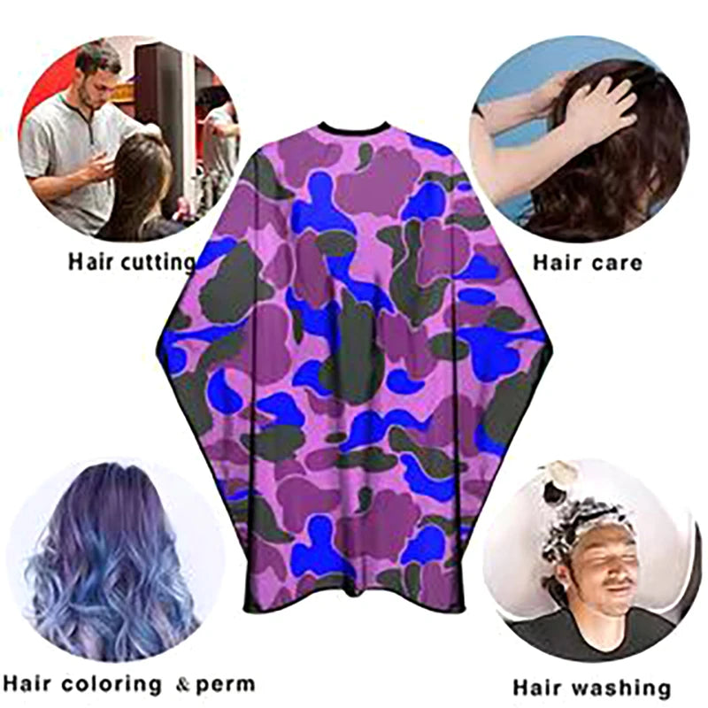 Barber Hairdresser Camouflage Aprons Anti Static Haircut Capes Qme