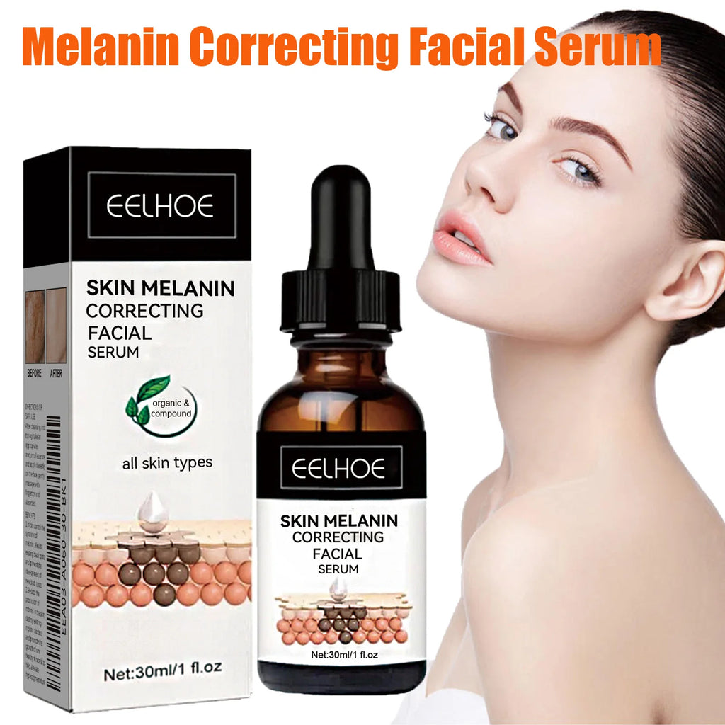 Melanin Correcting Facial Serum Fade Dark Spots Anti Freckle Lightening Pigment Blemish Niacinamide Brightening Face Serum Qme