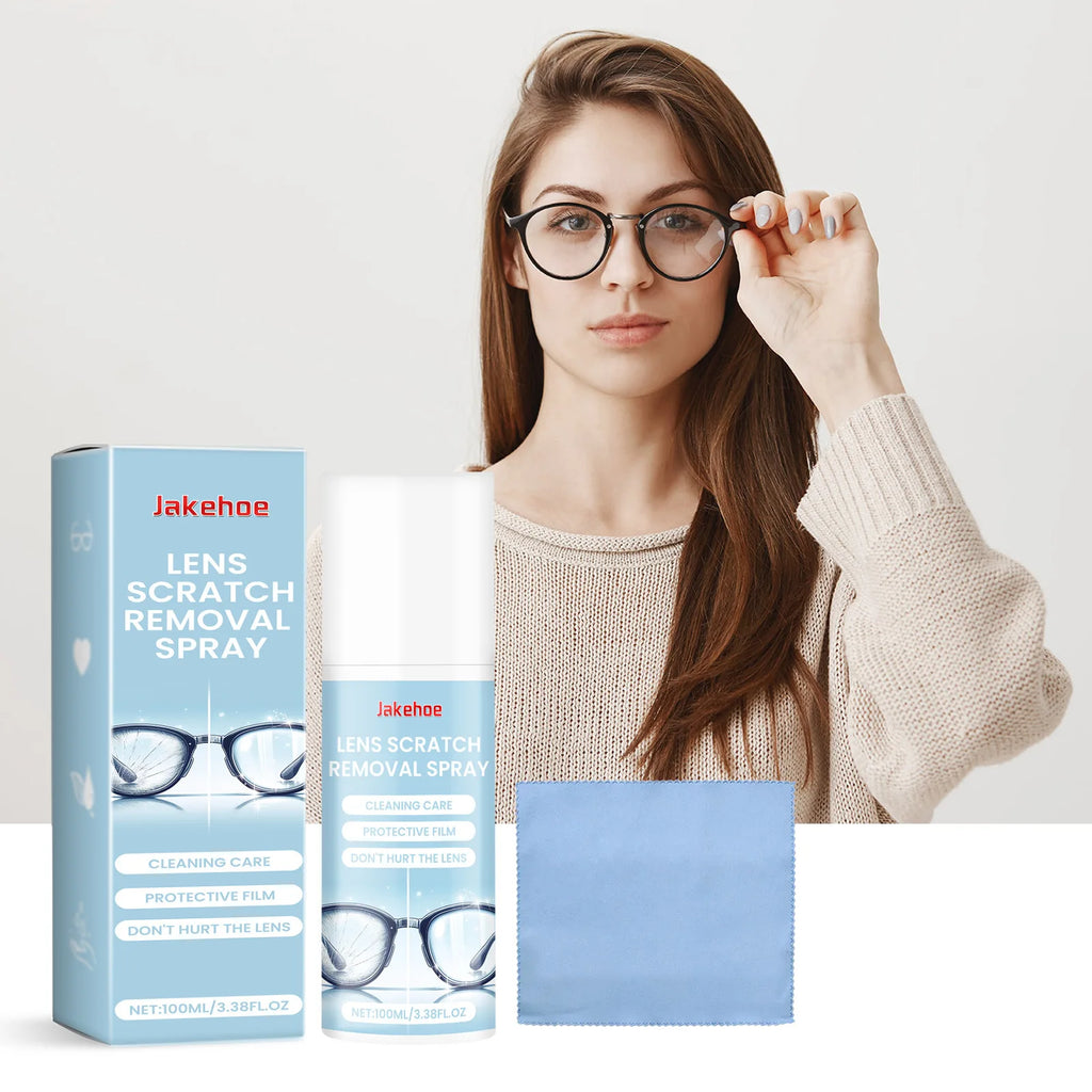 Eyeglass Cleaner Spray Sunglasses Scratch Removal Glasses Fingerprints Cleaner Eyeglass Lens Defogger Glasses Cleaning Solution Qme