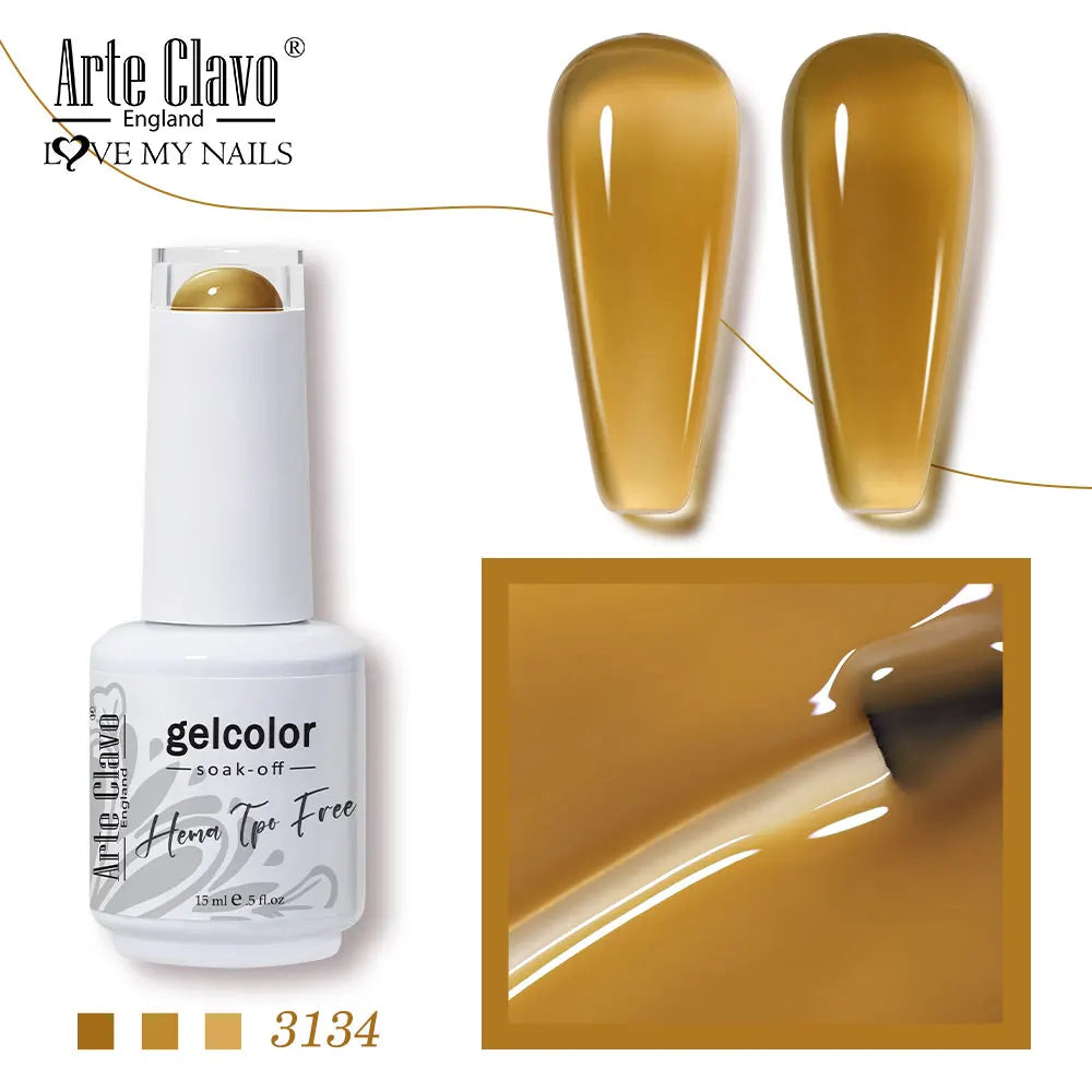 Arte Clavo Summer Nails Tip Candy Series Jelly Gel Nail Polish Blue