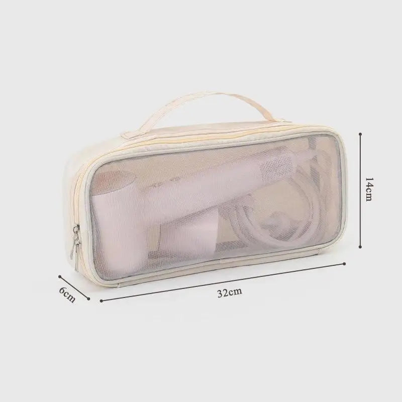 Straightener Storage Case Clear Window Bag Portable Travel Hair Dryer Qme D