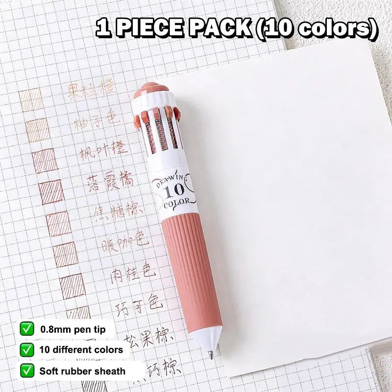 Retractable Multicolor 1 Ballpoint Pen Tip 3 6 Art Student Drawing Qme K