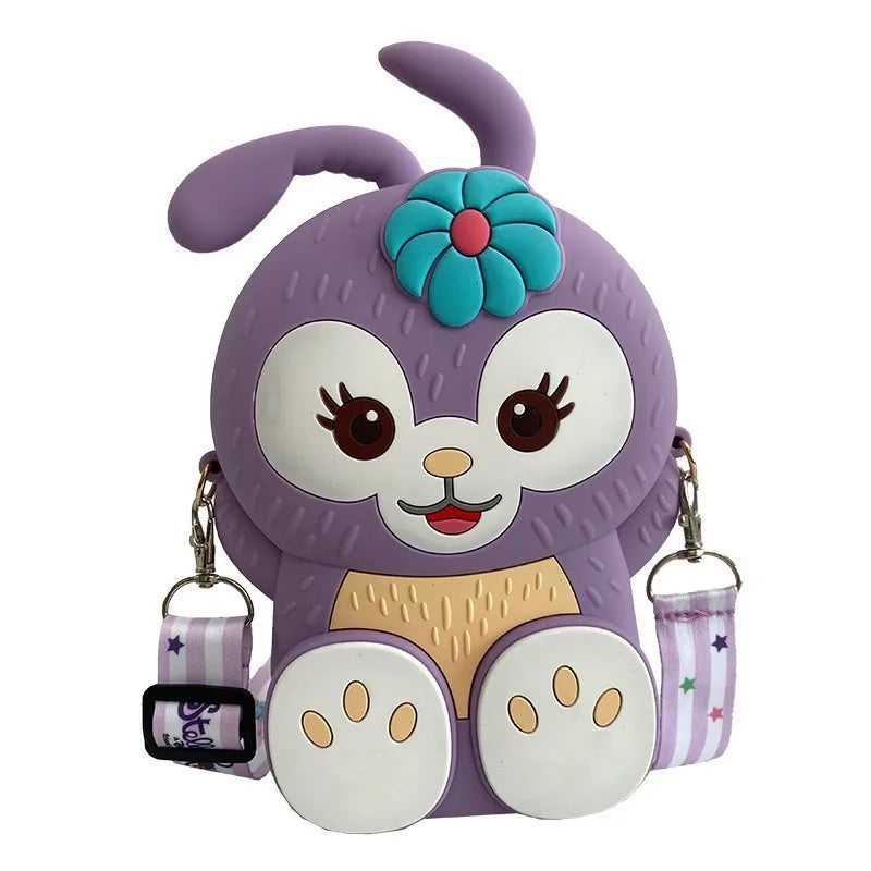 Hello Kitty Kuromi Coin Purse Cute Cartoon Student-Style Instagram-Inspired Fashion Bag Melody Silicone Crossbody Bag Qme 36Large