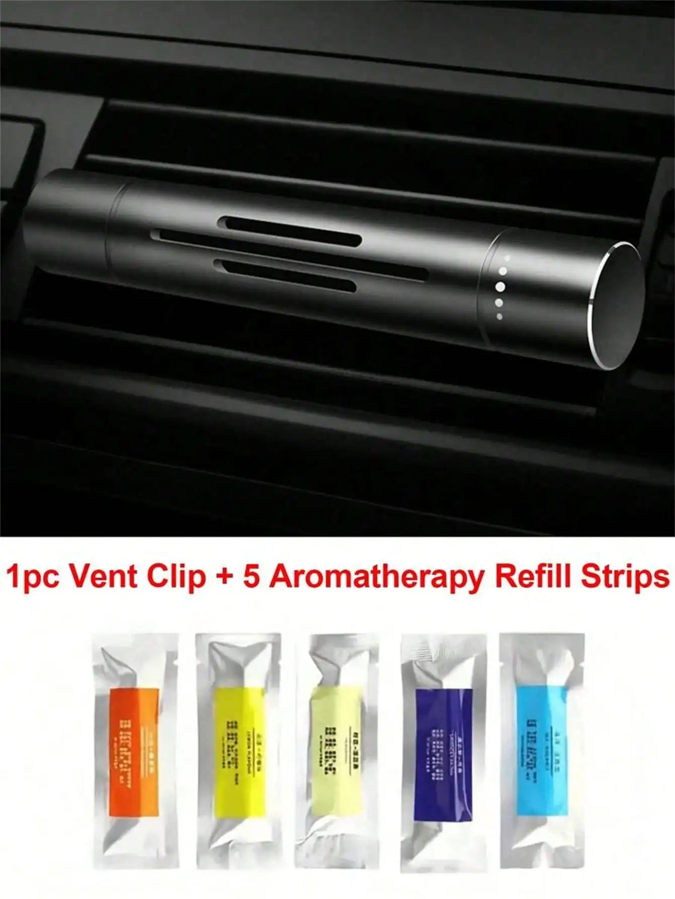 Car Air Freshener Vent Clip Aromatherapy Diffuser 1 Holder 5 Mixed Qme