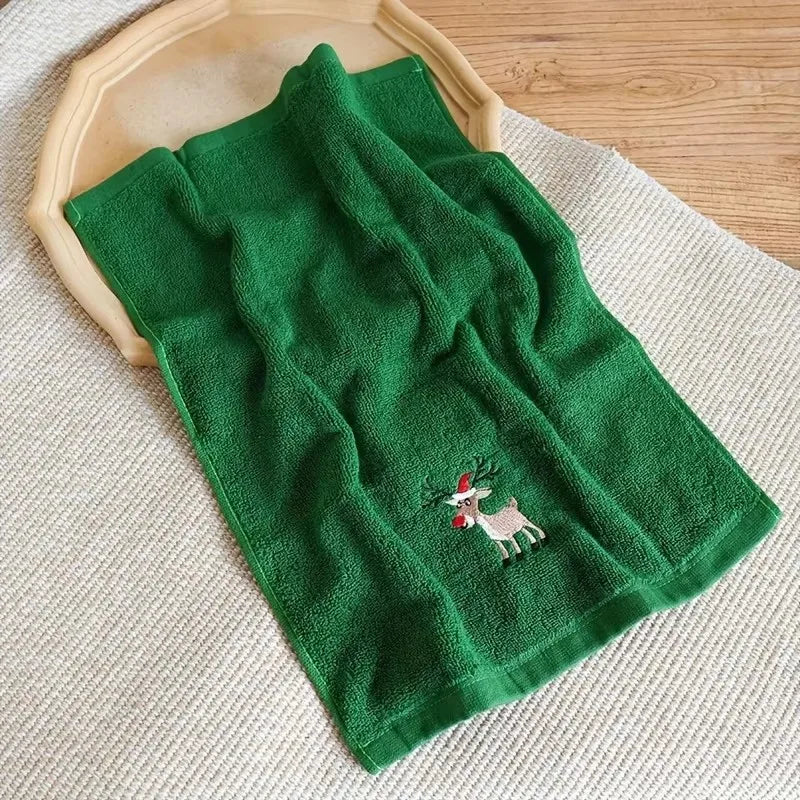 3pcsChristmas towels and bath towels, Christmas red towel and bath towel set, Merry Christmas bathroom supplies, Christmas gifts Qme