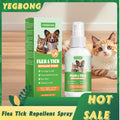 Pet Flea Tick Repellent Spray Effectively Reducing Fleas and Ticks Relieve Skin Itching Protect Health Fast-Acting Pet Repellent Qme Default Title