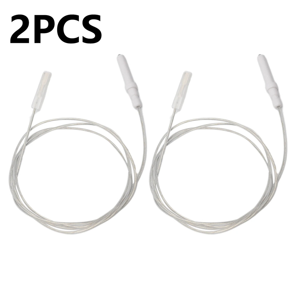 2pcs 35/40/45mm Gas Cooktop Stove Spare Igniter Electrode Spark Plug 900mm Wire Ignition Ceramic Pin For Most Brand Gas Cooker Qme 45mm