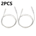2pcs 35/40/45mm Gas Cooktop Stove Spare Igniter Electrode Spark Plug 900mm Wire Ignition Ceramic Pin For Most Brand Gas Cooker Qme 45mm