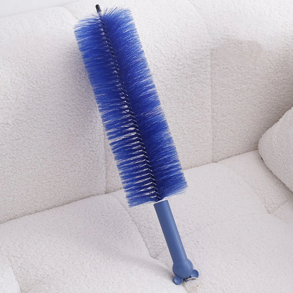 Flexible Durable Feather Duster Multifunction Cleaning Brush for Dusting Fans Blinds Vents and Electronics Qme Blue