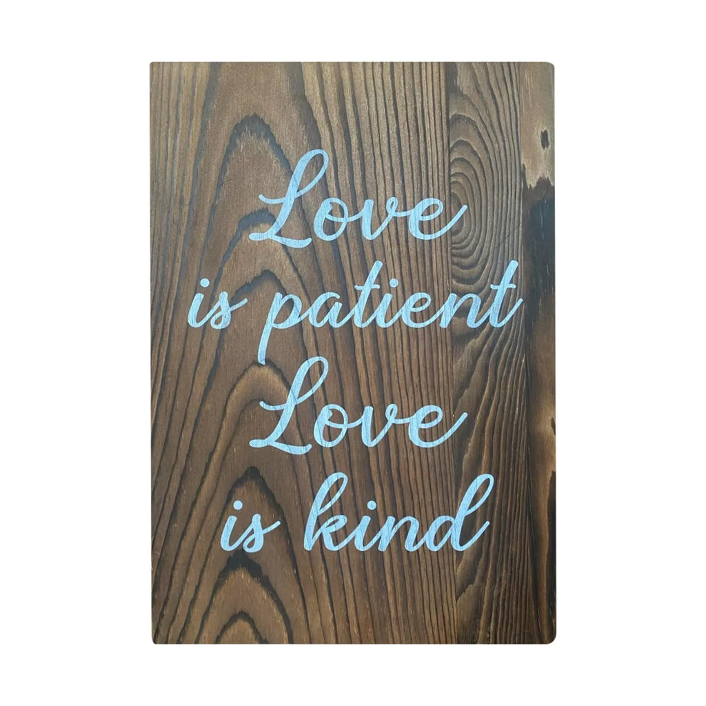 Wedding Aisle Wooden Signs Wedding Sign Love Is Patient Kind Wood Wedding Signage Verses Wall Decor Gift For Wedding Anniversary Qme G One Size