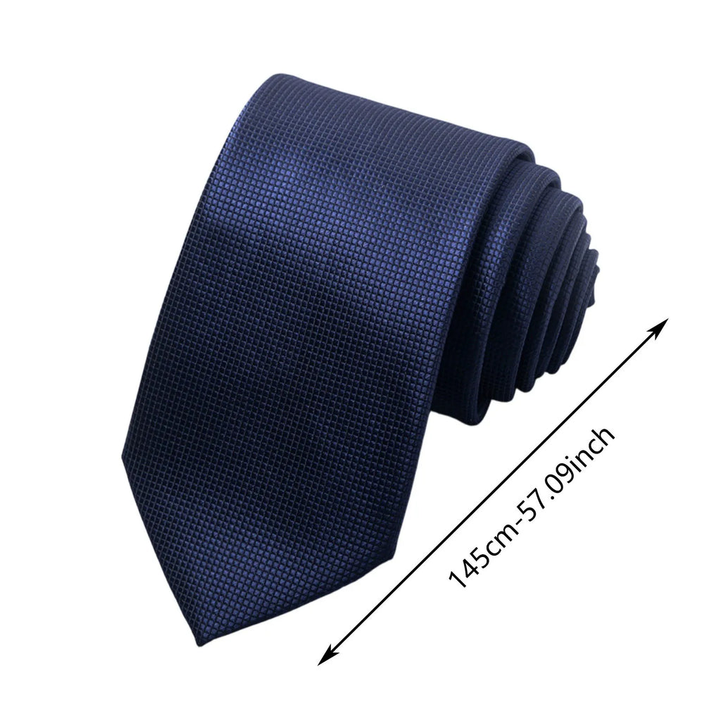 Novelty Microfibre Necktie Soft Imitation Silk Ties for Men Business Meeting Gravatas Formal Fashionable Party Wedding Tie Qme