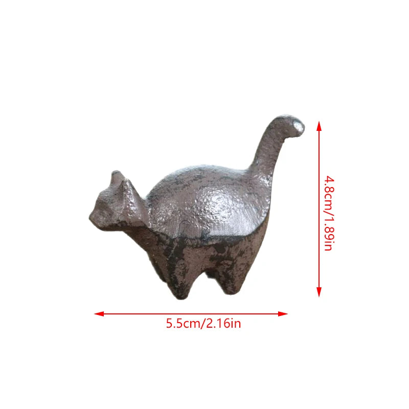 Miniature Animal Figurine Home Office Garden Decor Rustic Bookshelf Qme Brown