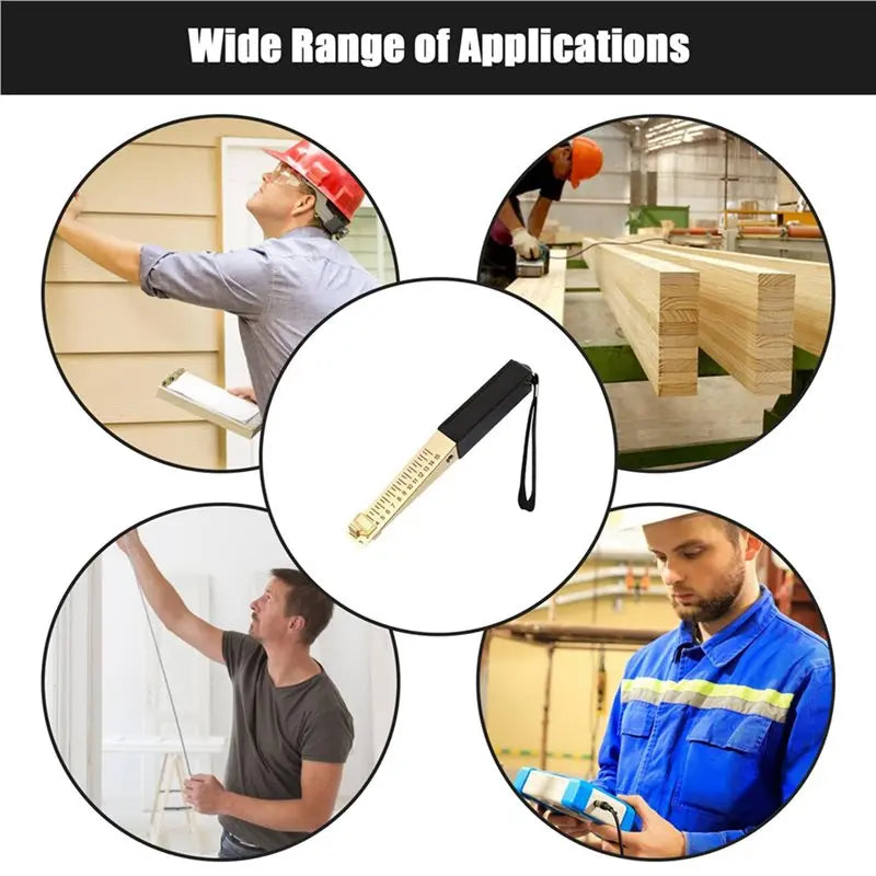 A02F-3X Door-Gap Measuring Tool, 1-15Mm Fire Door-Gap Gauge Checker, Feeler Gauges For Engineering Inspection Measurement Qme
