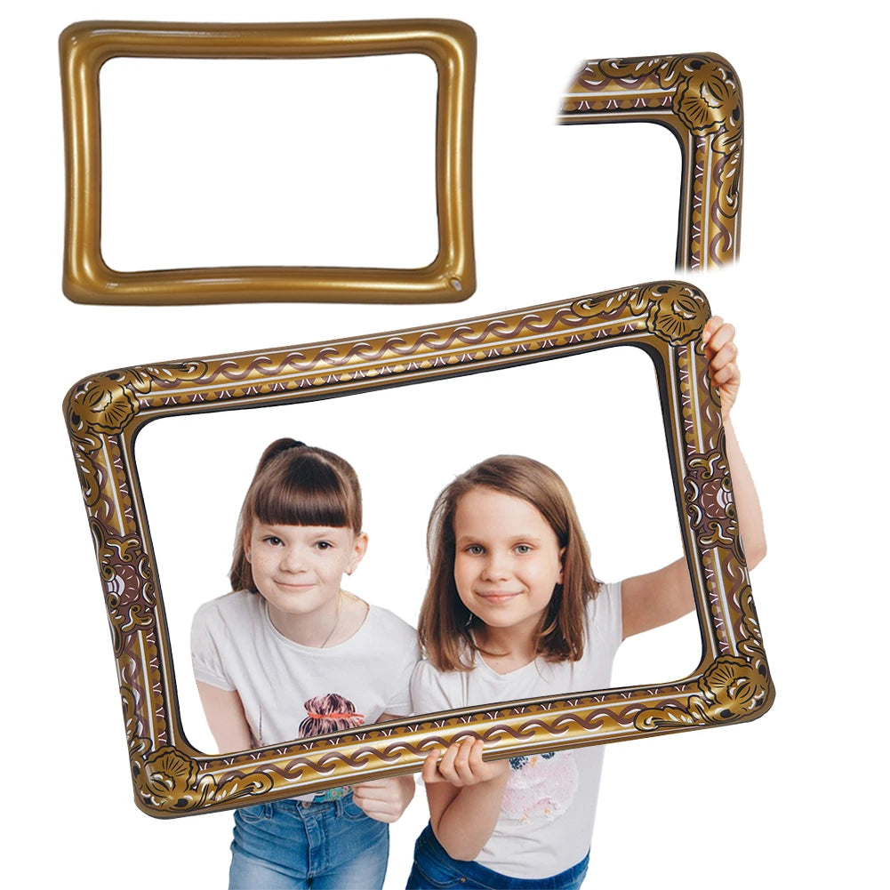 PVC Inflatable Selfie Frame Beautiful Photo Booth Props Photo Props for Wedding Birthday Party Supplies Qme