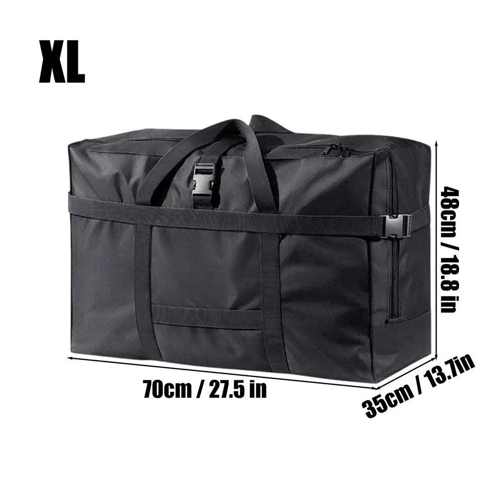 Duffel Bag Large Capacity Foldable Handle Clothes Blankets Shoes Qme XL Black China Mainland