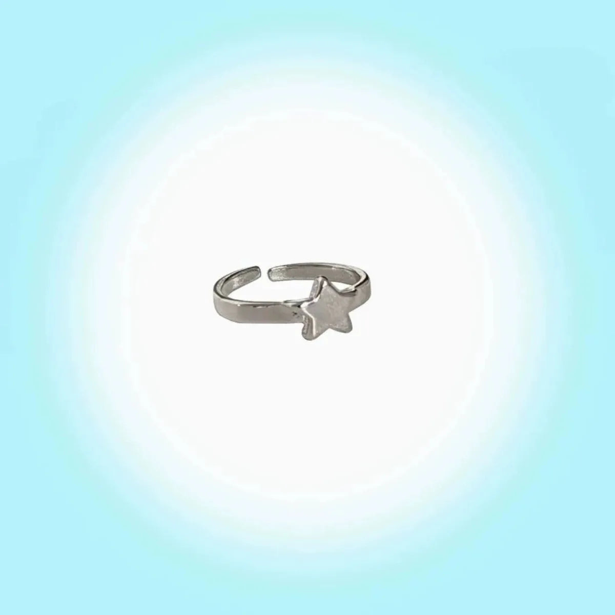 Y2K Cute Wings Personality Angel Wings Five-Pointed Star Simple Design Open Ring for Women Men Punk Gothic Ring Opening Rings Qme