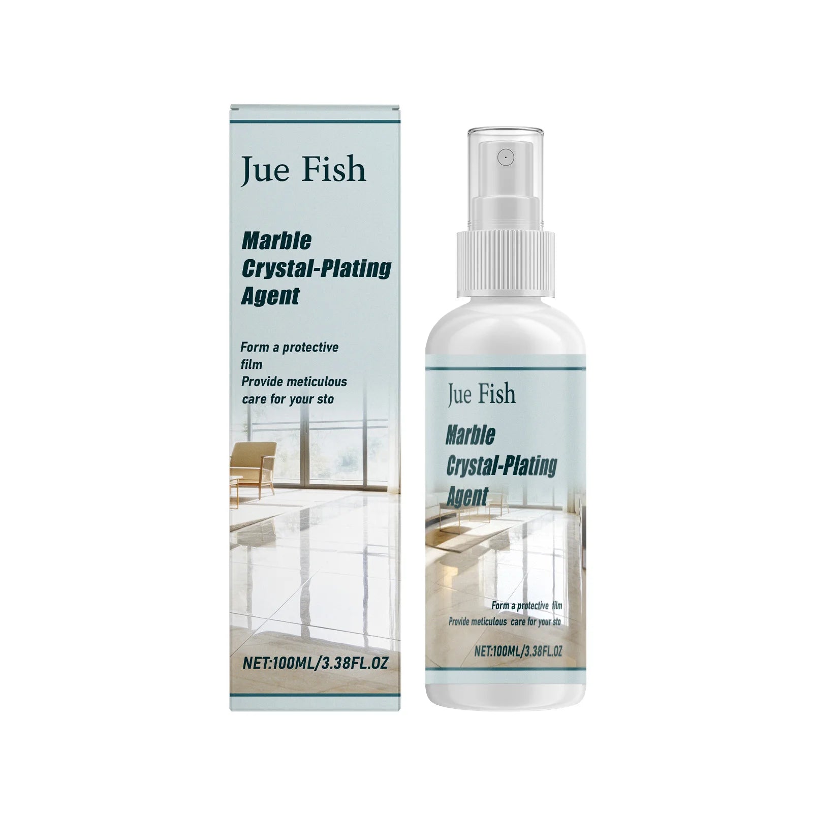 Marble Plating Agent Cleaning Polishing Enhancing Glossiness Form Protective Film Protection Multi Functional Marble Care Agent Qme 100ml Boxed