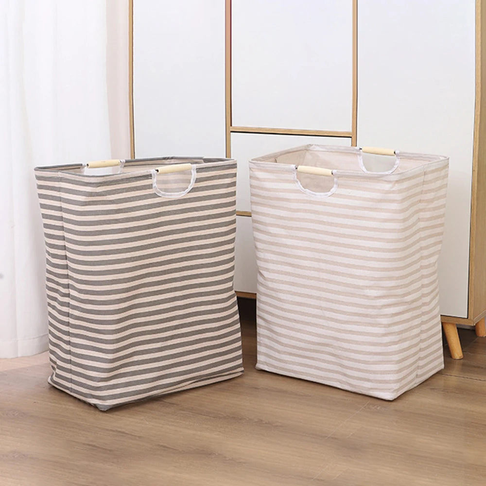 Large Capacity Laundry Storage Dirty Clothes Storage Basket with Handle Hamper Collapsible Laundry Basket Bathroom Accessories Qme