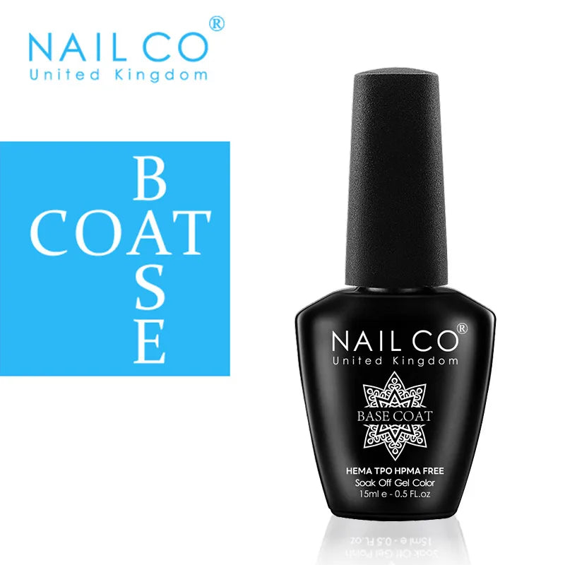 NAILCO Coat Base Gel Nail Polish Nails Art Semi Permanent Lacquer