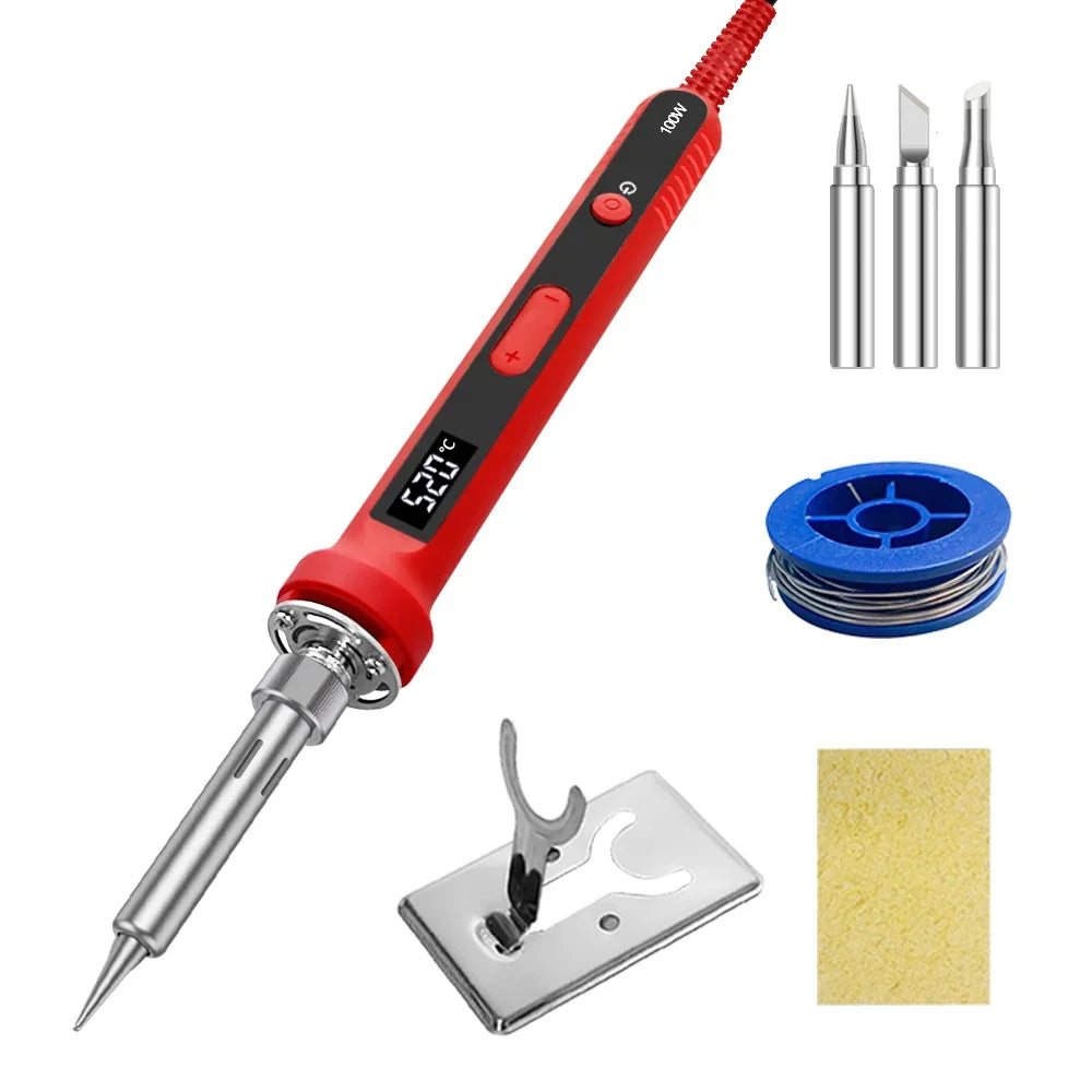 90 100W Digital Soldering Iron Repair Welding Tool Calibration Qme