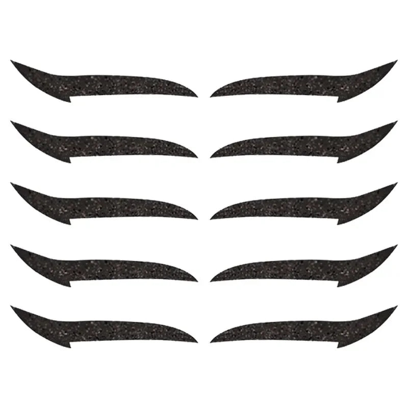5/6Pair Glitter Eyeliner Sticker Set Self Adhesive Eyeliner Reusable Eyeliner Sticker DoubleLine Eyelid Patch Face Makeup Beauty Qme 5 Pairs Black