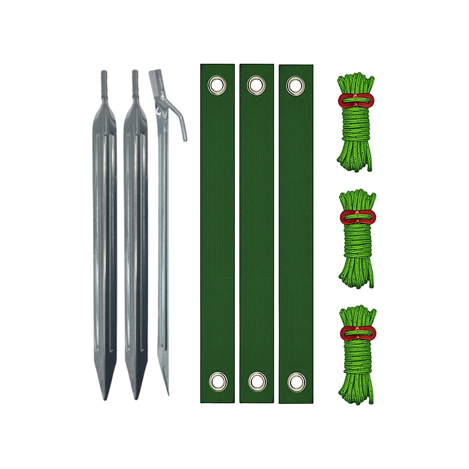 Durable Green Heavy Duty Tree Stake Support and Tying Straps Set Tree Binding And Windproof Fixing Straps Rhombus Shape Qme Green