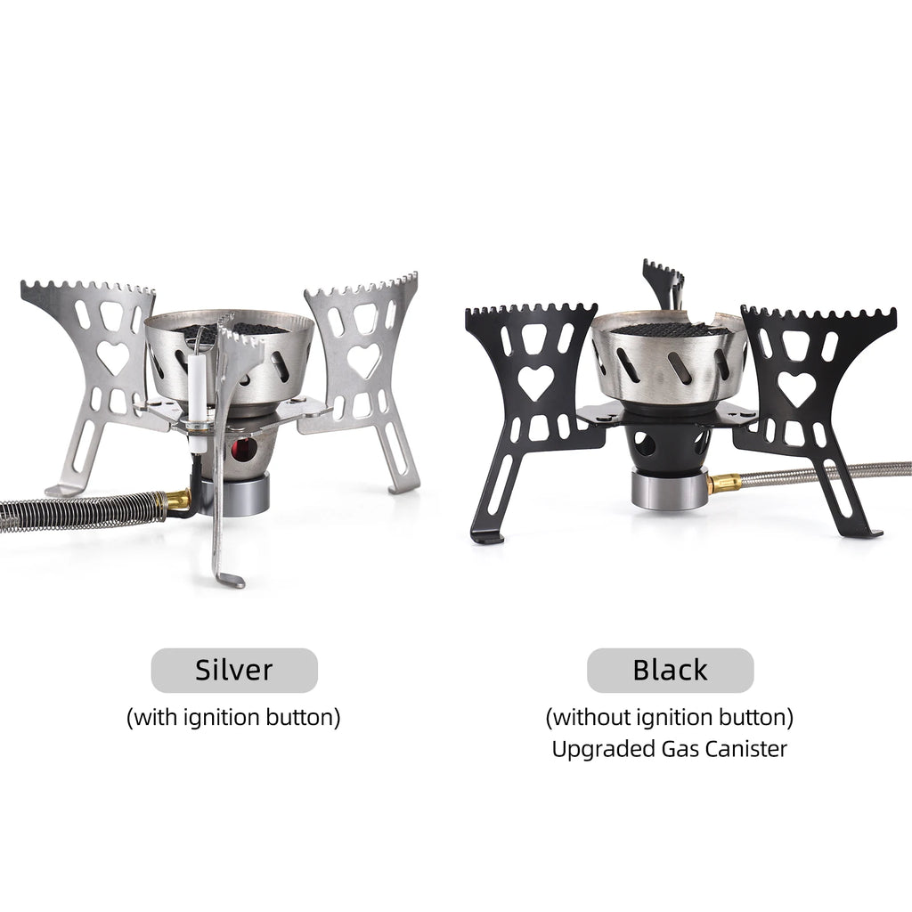 3500W Camping Stove High-Altitude Infrared Portable Gas Stove With Ignition Button for Outdoor Hiking Lightweight and Foldable Qme