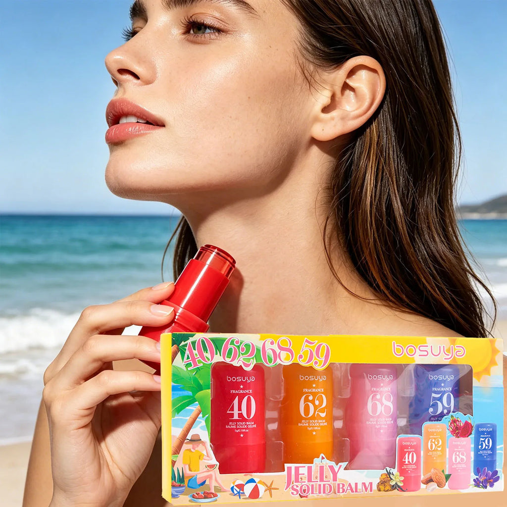 4-pack Jelly Solid Fragrance Long-lasting Elegant Fresh Multiple Qme 4PCS