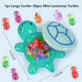 Night Glow Large Turtle+mini Luminous Turtles Figurines Glowing Qme BL1